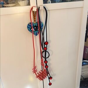 Colorful Rubber long  Necklaces
